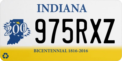 IN license plate 975RXZ