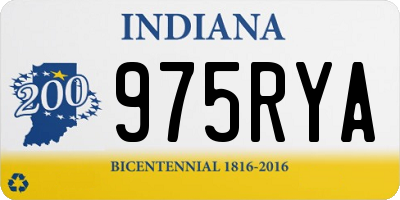 IN license plate 975RYA