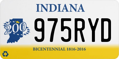 IN license plate 975RYD