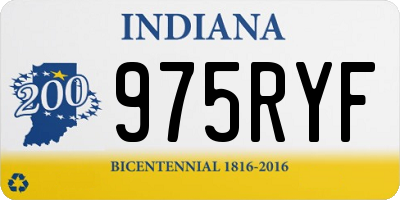 IN license plate 975RYF
