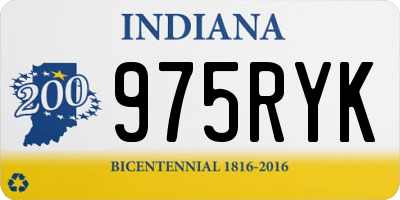 IN license plate 975RYK