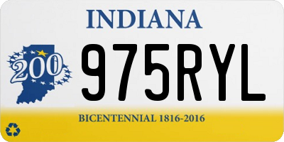 IN license plate 975RYL