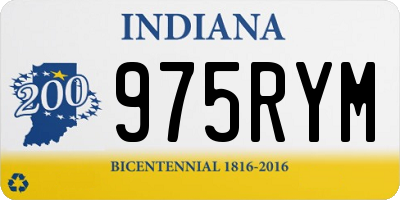 IN license plate 975RYM