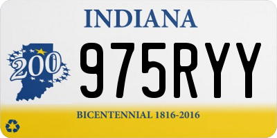 IN license plate 975RYY