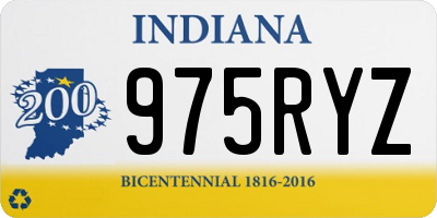 IN license plate 975RYZ