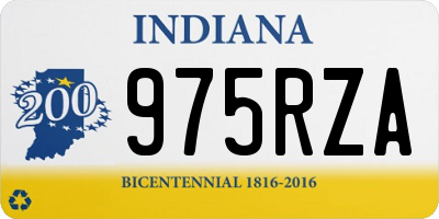 IN license plate 975RZA