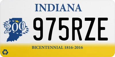 IN license plate 975RZE