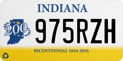IN license plate 975RZH