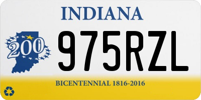 IN license plate 975RZL