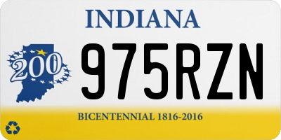 IN license plate 975RZN