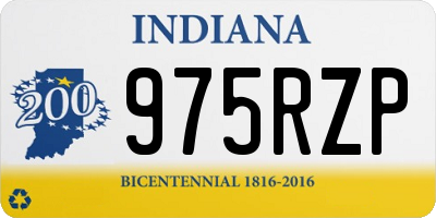 IN license plate 975RZP