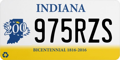 IN license plate 975RZS