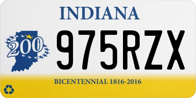 IN license plate 975RZX
