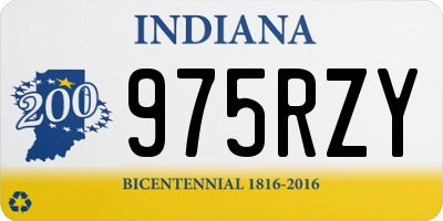 IN license plate 975RZY