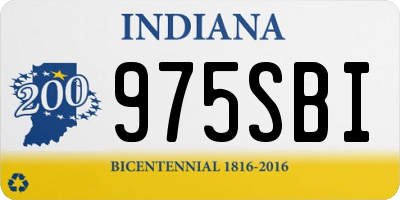 IN license plate 975SBI