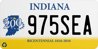 IN license plate 975SEA