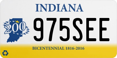 IN license plate 975SEE