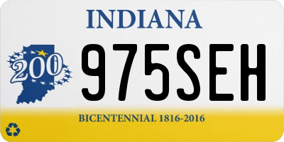 IN license plate 975SEH