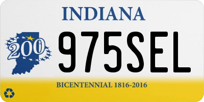 IN license plate 975SEL