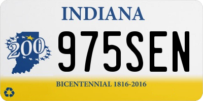 IN license plate 975SEN