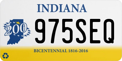 IN license plate 975SEQ