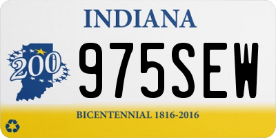 IN license plate 975SEW