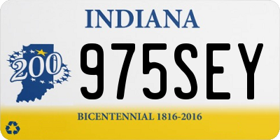 IN license plate 975SEY