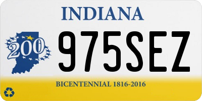 IN license plate 975SEZ