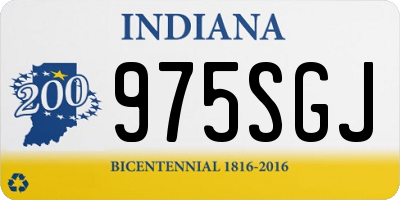 IN license plate 975SGJ