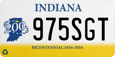 IN license plate 975SGT