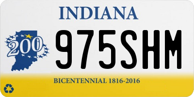 IN license plate 975SHM