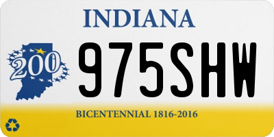 IN license plate 975SHW