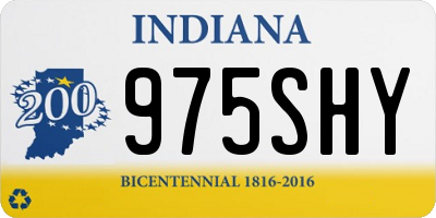 IN license plate 975SHY