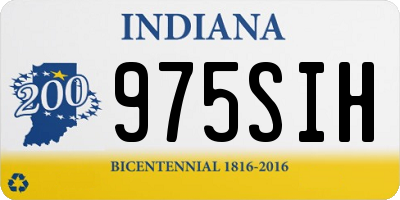 IN license plate 975SIH
