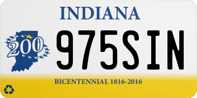 IN license plate 975SIN