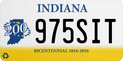 IN license plate 975SIT