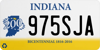 IN license plate 975SJA