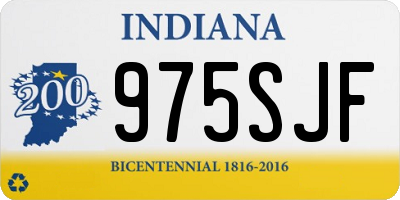 IN license plate 975SJF