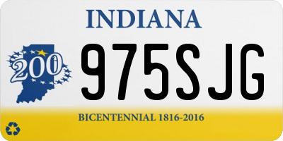 IN license plate 975SJG