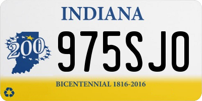 IN license plate 975SJO