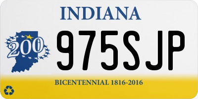 IN license plate 975SJP