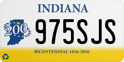 IN license plate 975SJS