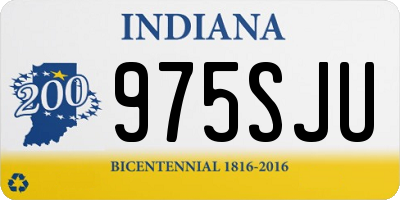 IN license plate 975SJU