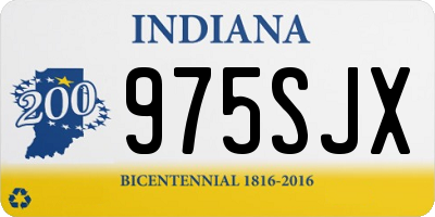 IN license plate 975SJX