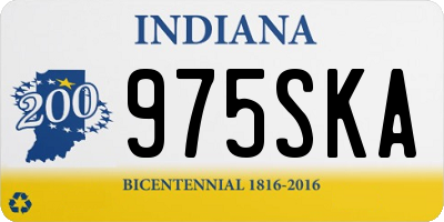 IN license plate 975SKA
