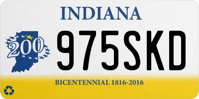 IN license plate 975SKD