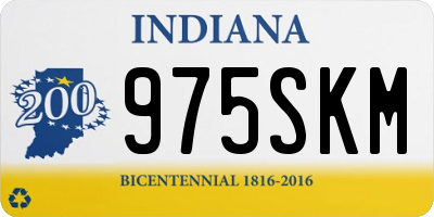 IN license plate 975SKM