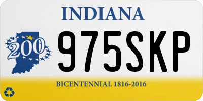 IN license plate 975SKP