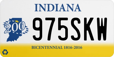 IN license plate 975SKW