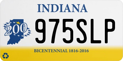 IN license plate 975SLP